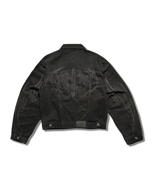 Dirty black jacket jean