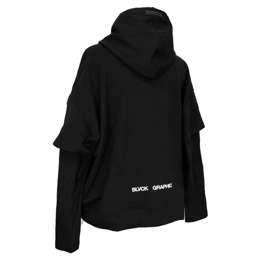 Double sleeve Metal hoodie