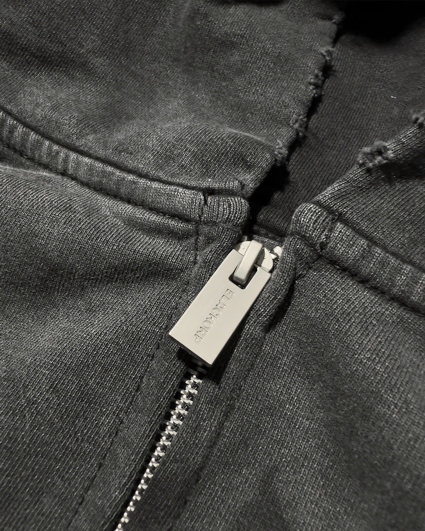 Dirty effect logo - BLACKORP Zip Hoodie