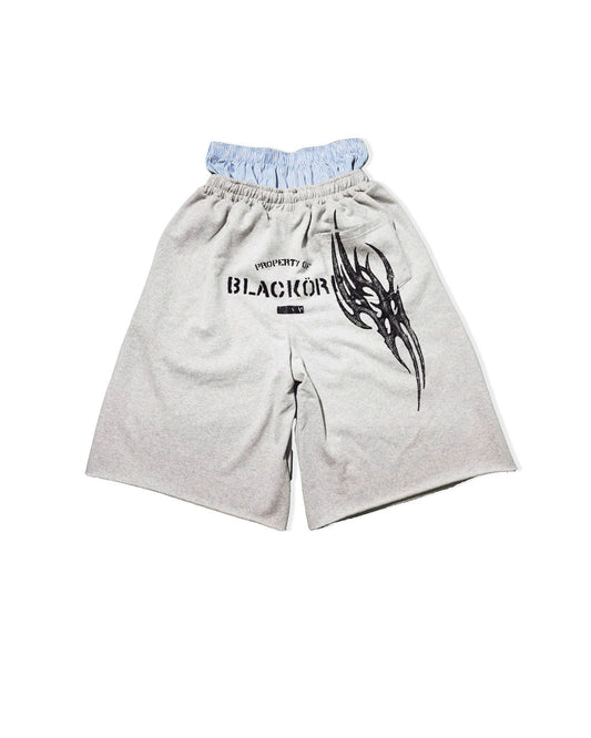 Double waistband shorts