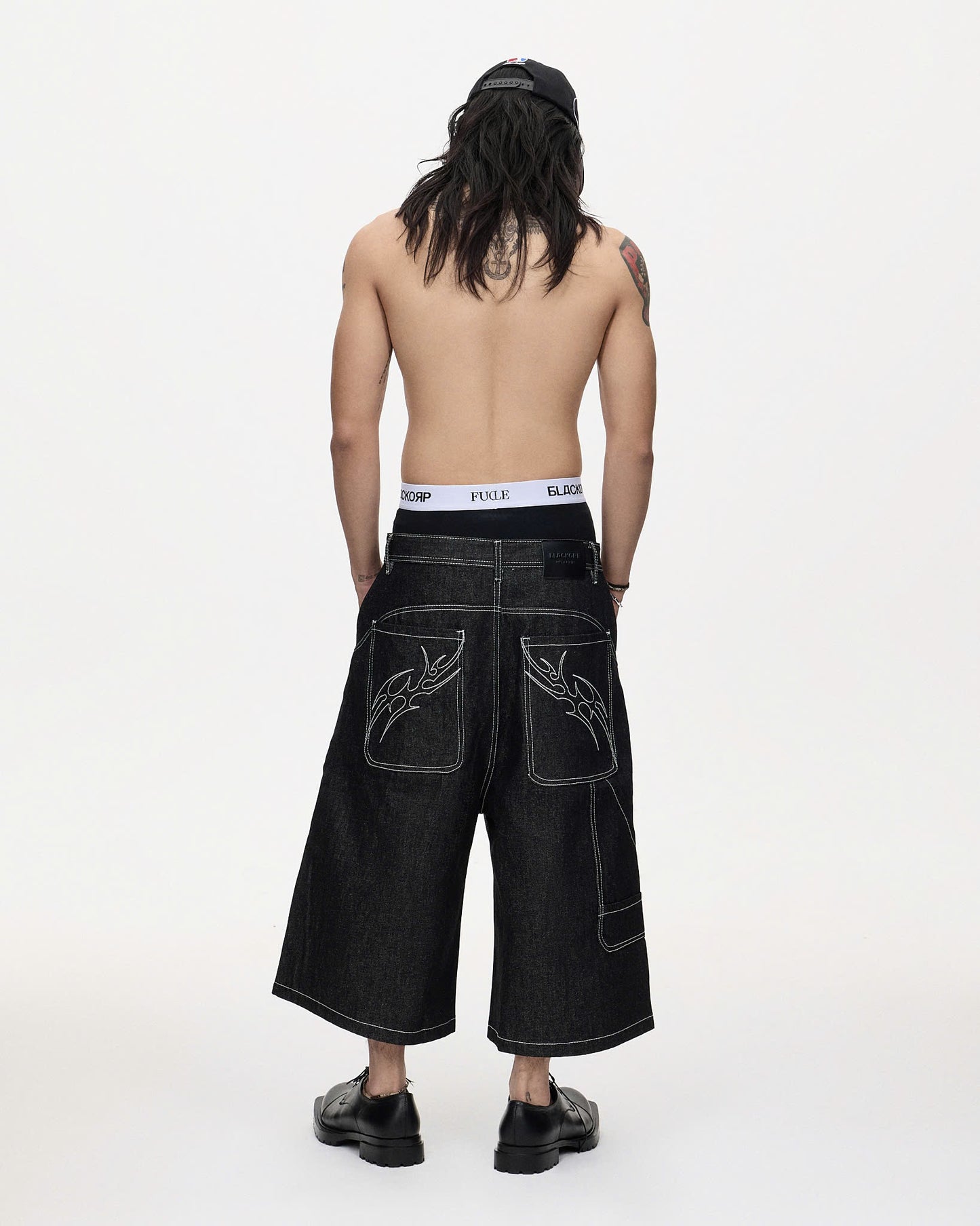 BAGGY SHORTS RAW DENIM