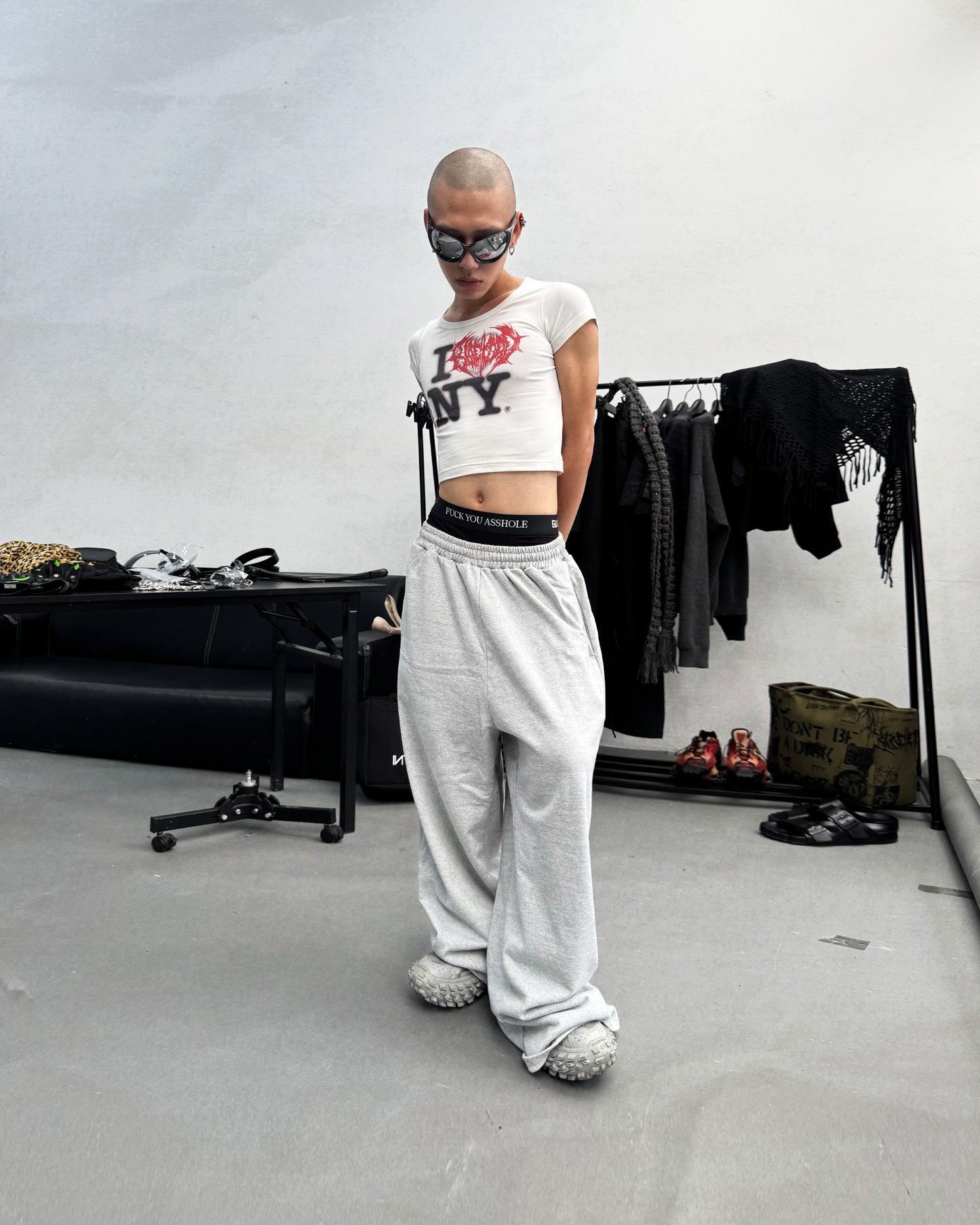 Crop Baby tee NY LOVER