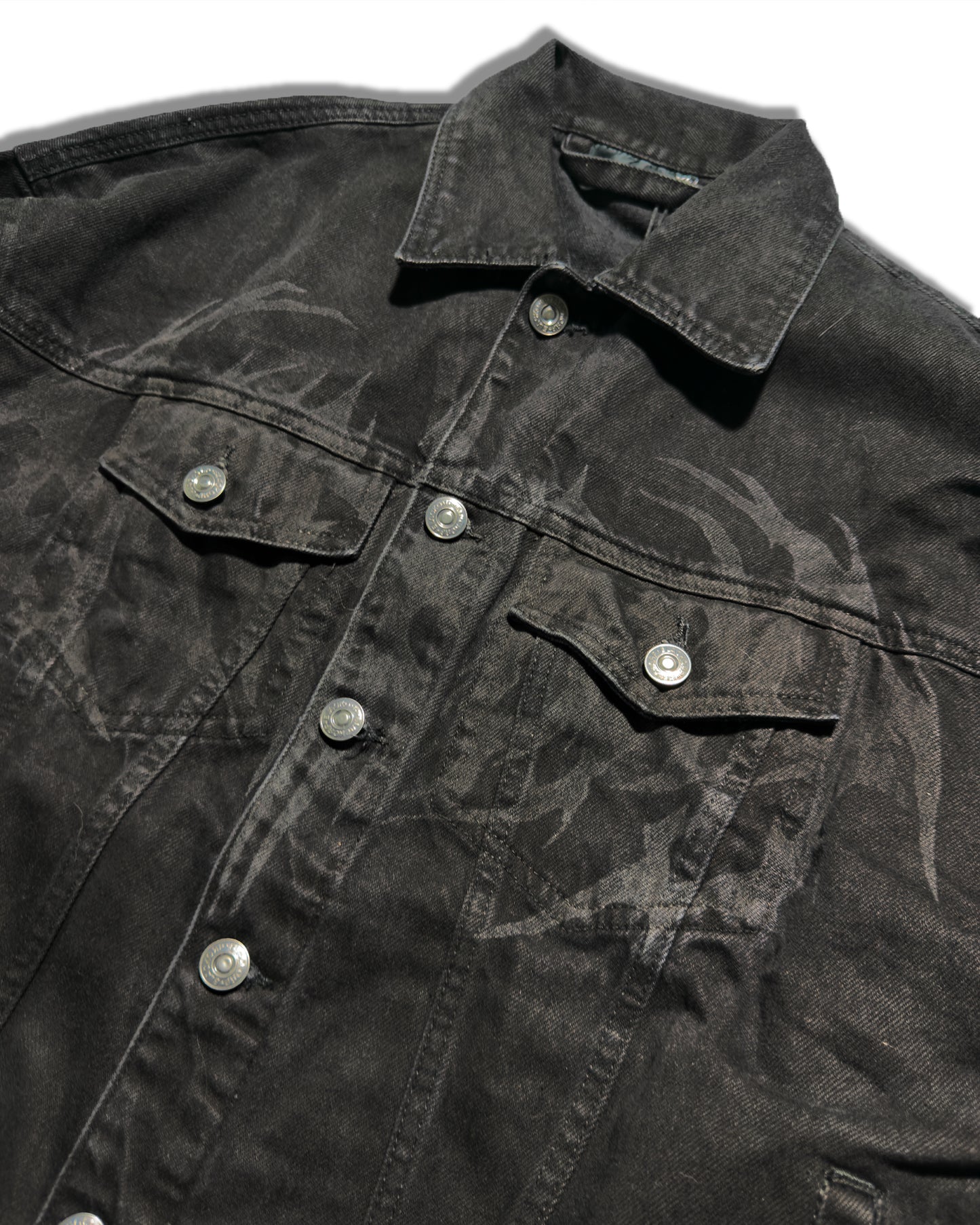 Dirty black jacket jean