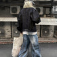 Dirty black jacket jean