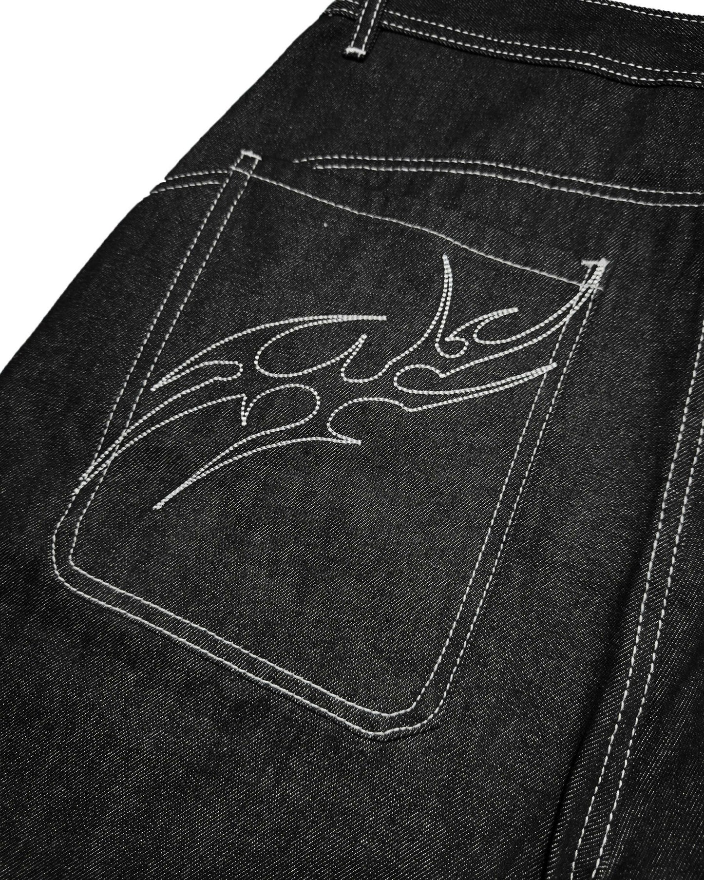 BAGGY SHORTS RAW DENIM