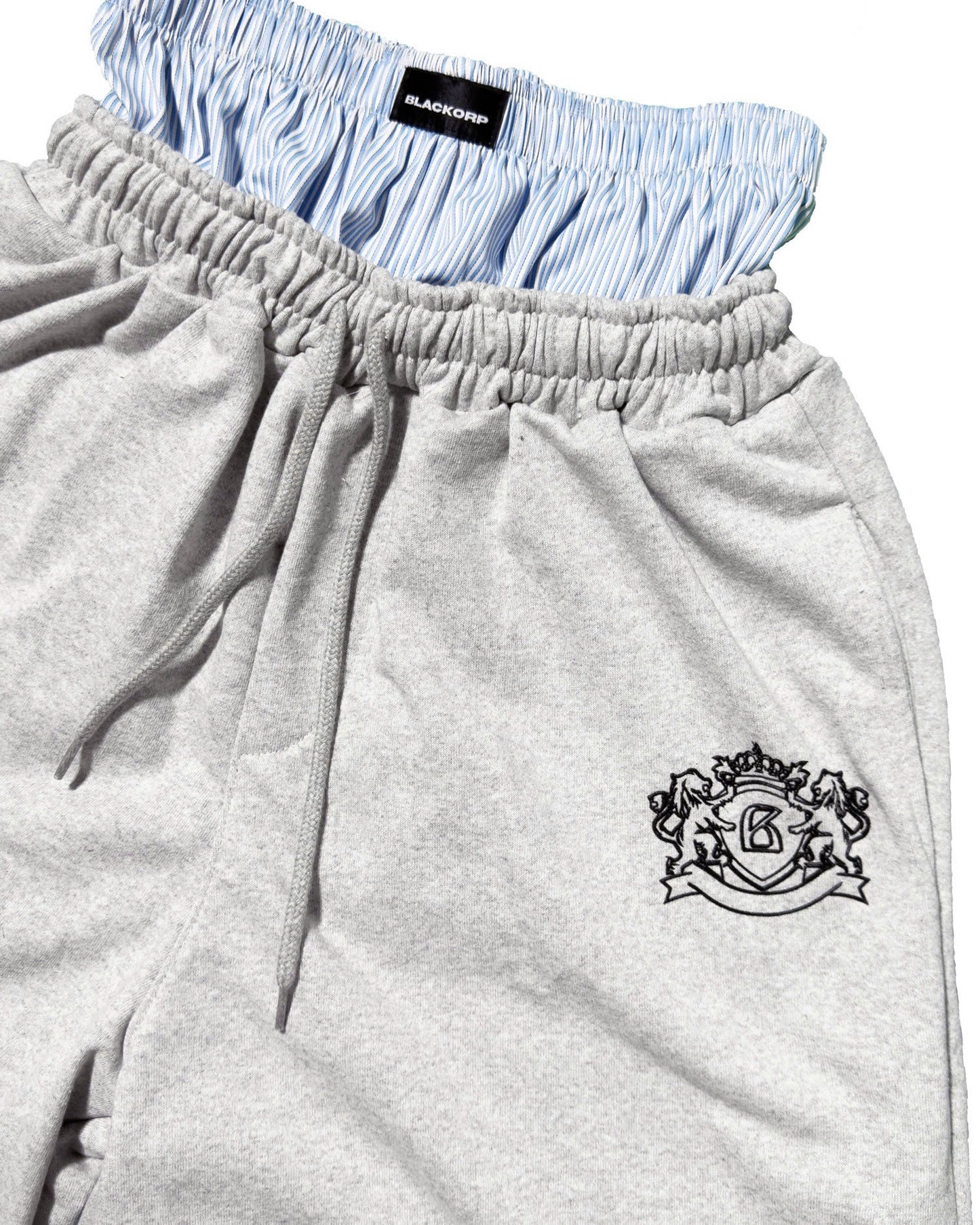 Double waistband shorts