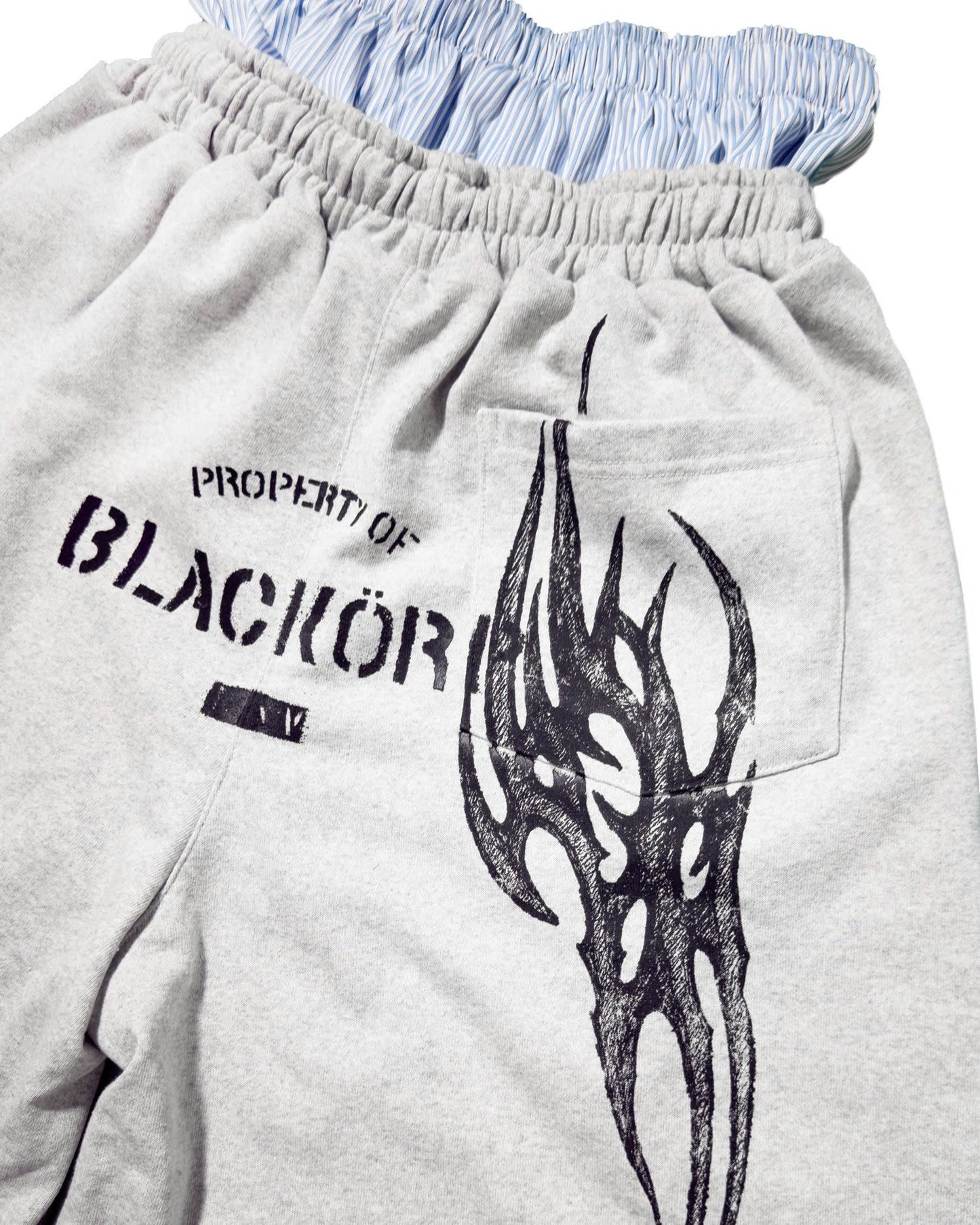 Double waistband shorts
