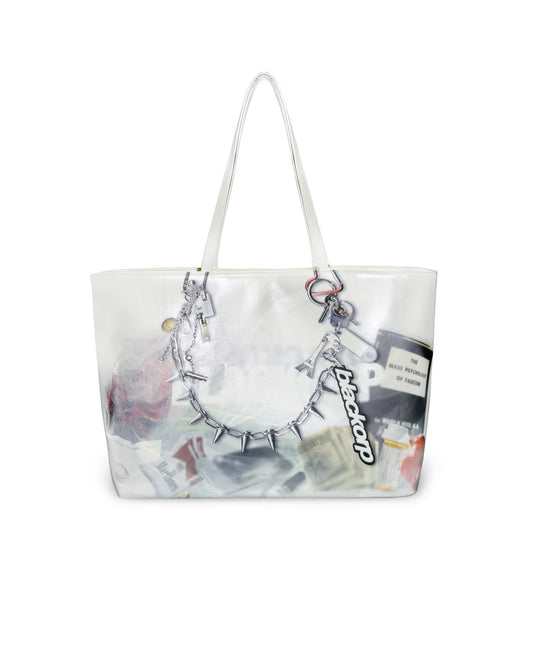Trompeloeil leather bag