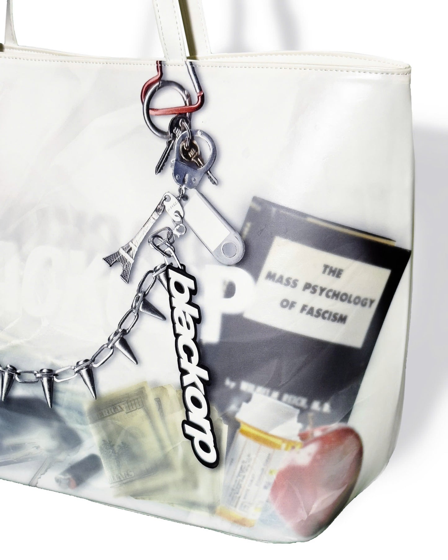 Trompeloeil leather bag