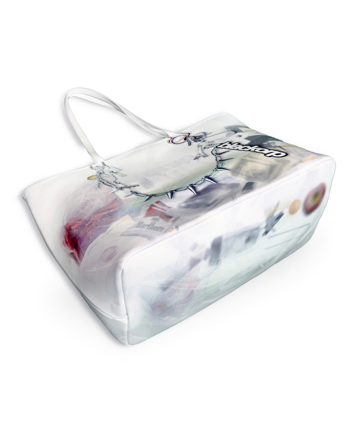 Trompeloeil leather bag