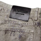 Muddy coated wide pants