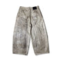 Muddy coated wide pants