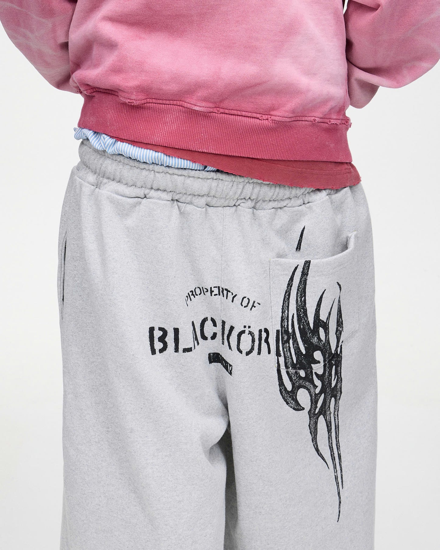Double waistband shorts