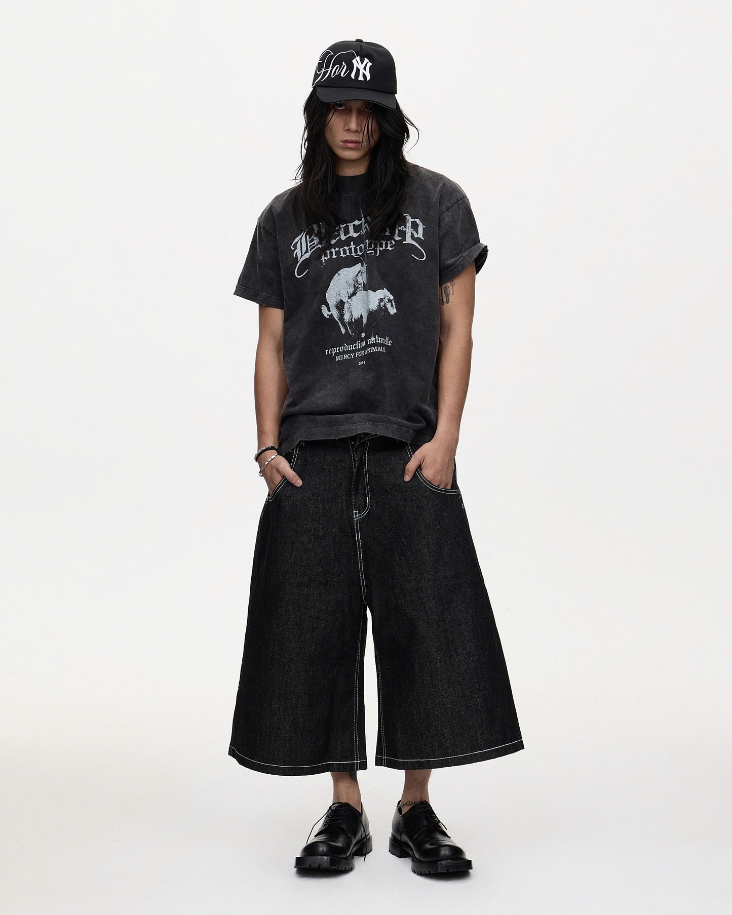 BAGGY SHORTS RAW DENIM