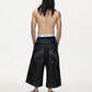 BAGGY SHORTS RAW DENIM