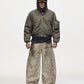Muddy coated wide pants